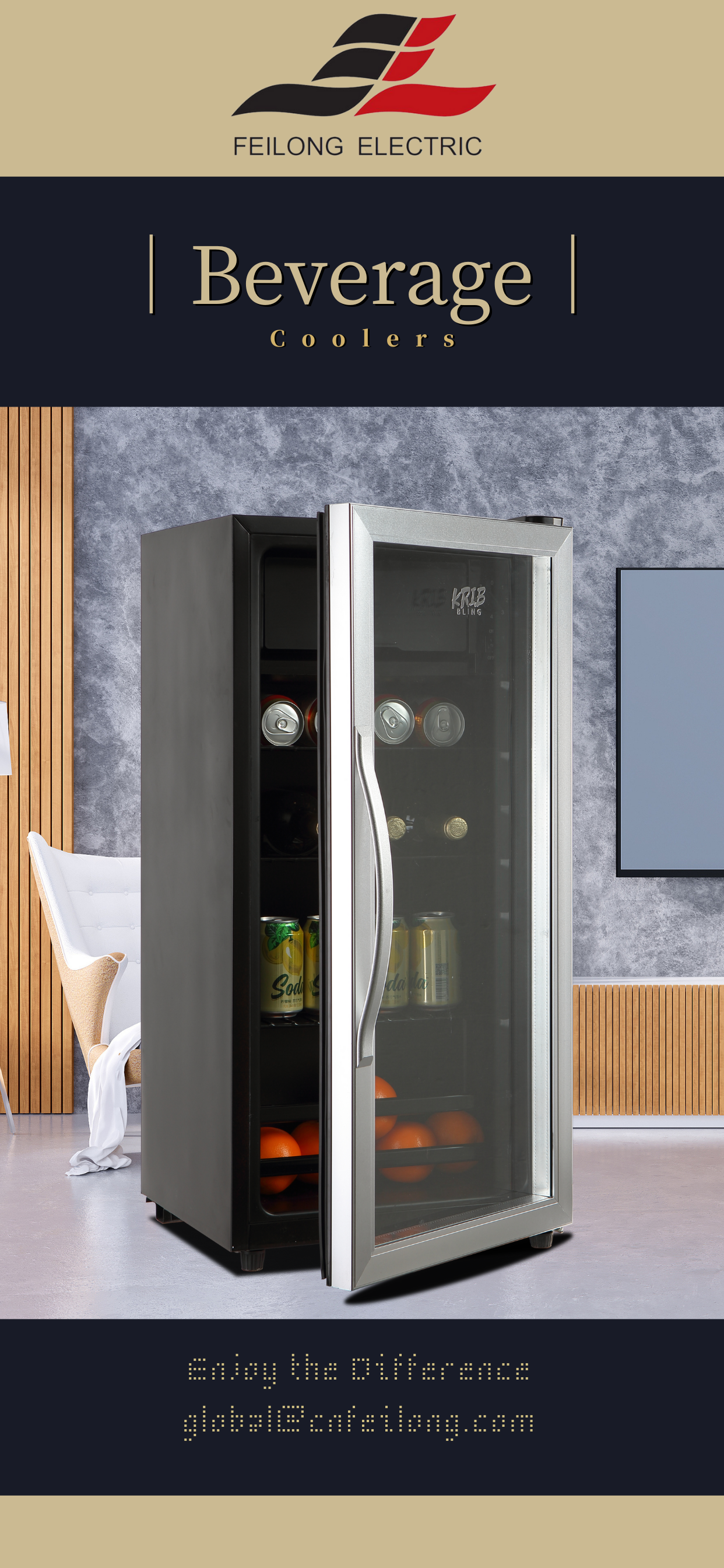 Exhibici&oacute;n de comercializaci&oacute;n de refrigeradores de bebidas